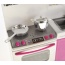 My Modern Kitchen Full Deluxe Kit Battery Operated Kitchen Playset : Refrigerator, Stove, Sink, Microwave