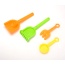 Double Sand Wheel Beach Toy Set With Bucket, Shovels, Rakes, Sailboat, And 3 Molds