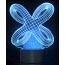 3D Crisscross Rings Laser Cut Precision LED Lights