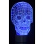 3D Skull Laser Cut Precision LED Lights