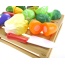 Kitchen Cutting Vegetables Crate Pretend Food Playset