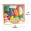 Kitchen Cutting Vegetables Crate Pretend Food Playset