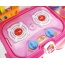 Portable Kids Kitchen Cooking Set Toy With Lights And Sounds, Folds Into Stepstool