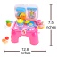 Portable Kids Kitchen Cooking Set Toy With Lights And Sounds, Folds Into Stepstool