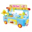 Fast Food Bus Kitchen Play Set Toy 29pcs (Blue)