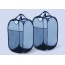 Mesh Pop Up Laundry Basket With Side Pocket (Dark Blue)