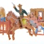 Wild West Native American Indians and Cowboy Playset