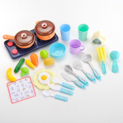 Pretend Kitchen Play Set With Lights And Sound | Realistic Working Sink With Water Circulation