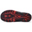 Mens Thong Sandals Indoor and Outdoor Beach Flip Flop Black/Red (Size 8.5)